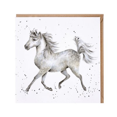 'Hot to Trot' horse card