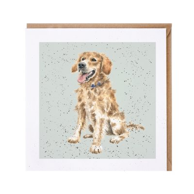 Golden Retriever dog greeting card
