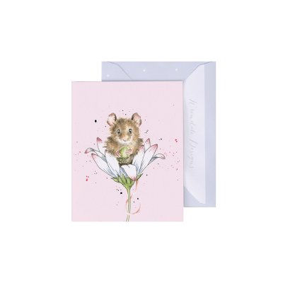 Mouse in a daisy mini card