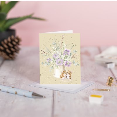 'Squeak-hearts' Mouse Mini Card