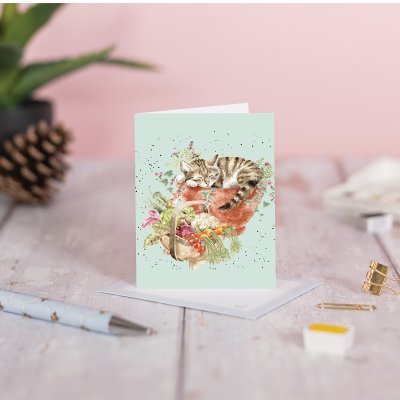 'Purrrfect Day' Cat Mini Card