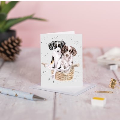 'Pedals and Paws' Spaniel Mini Card