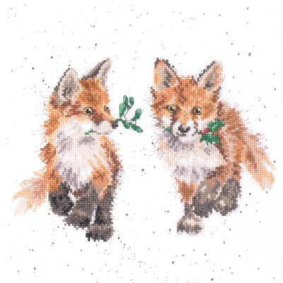 Fox cross stitch kit