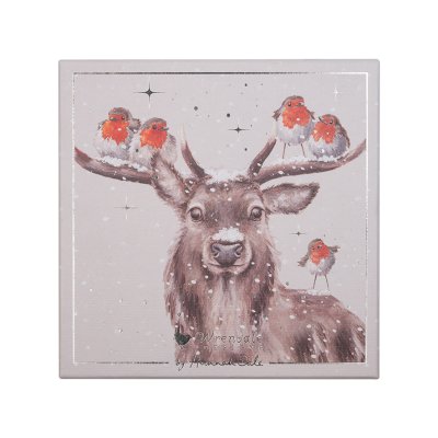 Stag and robin luxury boxed Christmas cards