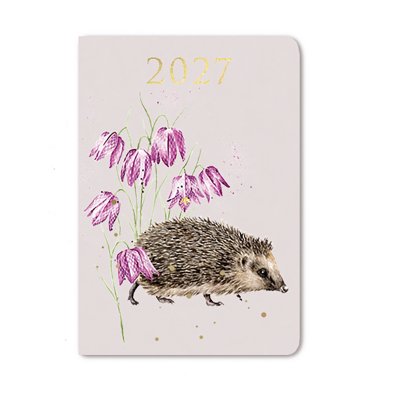 Mini A7 diary with hedgehog design