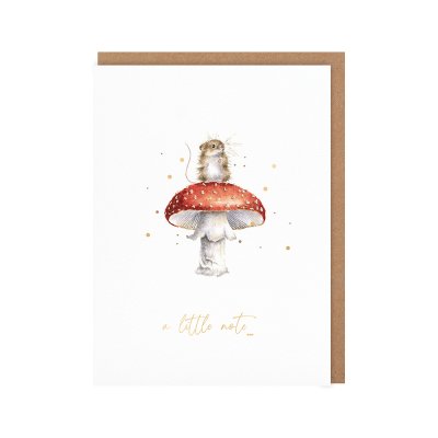 'He's A Fun-Gi' Mouse Little Sentiment Card