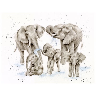 'Family Matters' Elephant Original Artwork