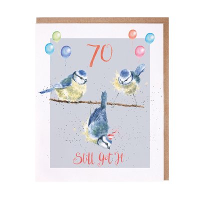 '70 Still Got It' blue tit 70th Birthday Card