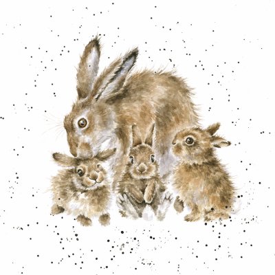 'Furever and Always' hare artwork print