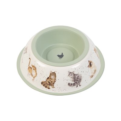 Illustrated cat food bowl
