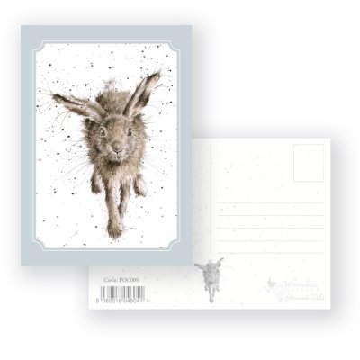 POC009 'Little Grey Hare' Postcard