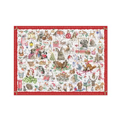 Christmas animal illustrated 1000 piece jigsaw puzzle