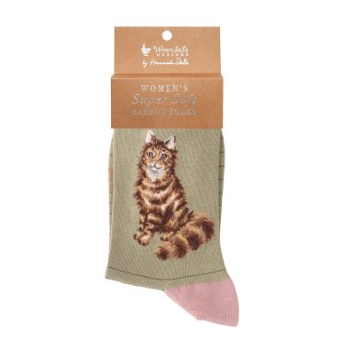 Women's socks with cat design