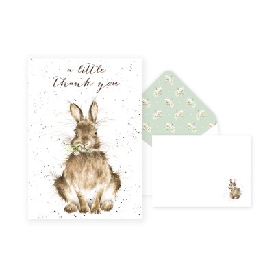 Rabbit  thank you card pack