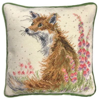 Fox and foxgloves tapestry kit