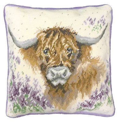 Highland cow tapestry kit