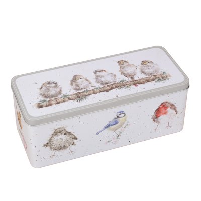 Bird cracker storage  tin