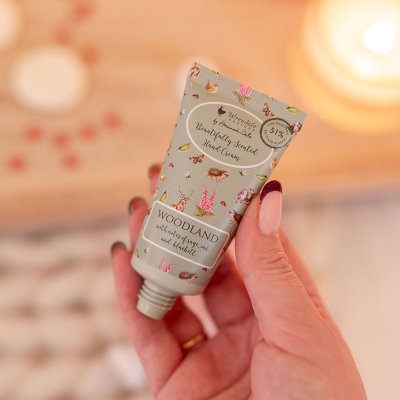 'Woodlanders' Owl and Hedgehog Mini Hand Cream Gift Pouch