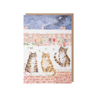 Cat advent calendar card