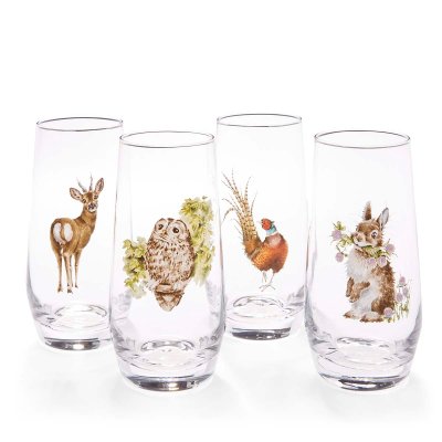 Set of Four Hi Ball Glasses