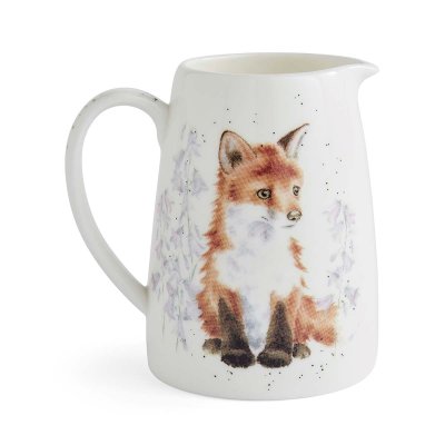 Illustrated fox posy jug