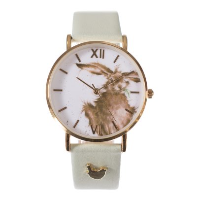 Hare watch with a green coloured strap