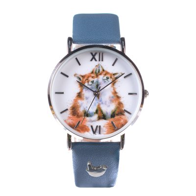 Fox watch with a navy coloured strap