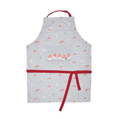 Season's Tweetings robin Christmas apron