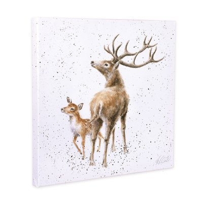 Bright Sky deer canvas print