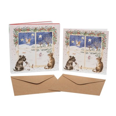 Dog and cat boxed Christmas cards