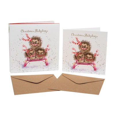 Hedgehog boxed Christmas cards