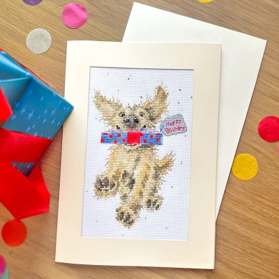 'Special Delivery' Dog Cross Stitch Card