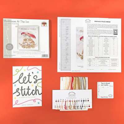 'Mushroom at the Inn' Mouse Cross Stitch