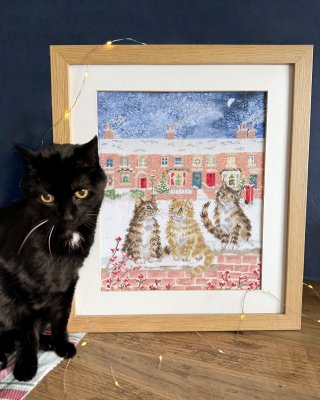 'Snow is Glistening' Holiday Cross Stitch 