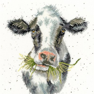 Cow cross stitch kit