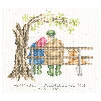 Her majesty the Queen cross stitch