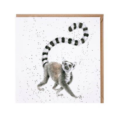 Lemur greeting card