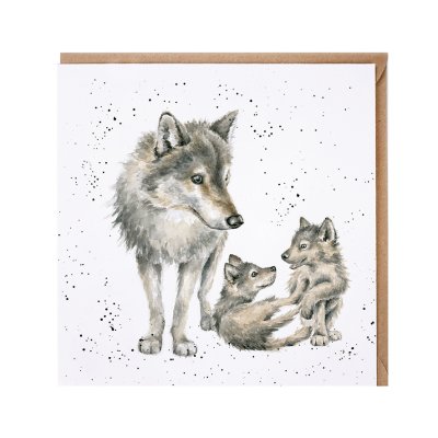 Wolf greeting card